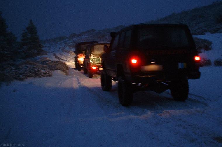 Nieve en las Caadas del Teide 4x4